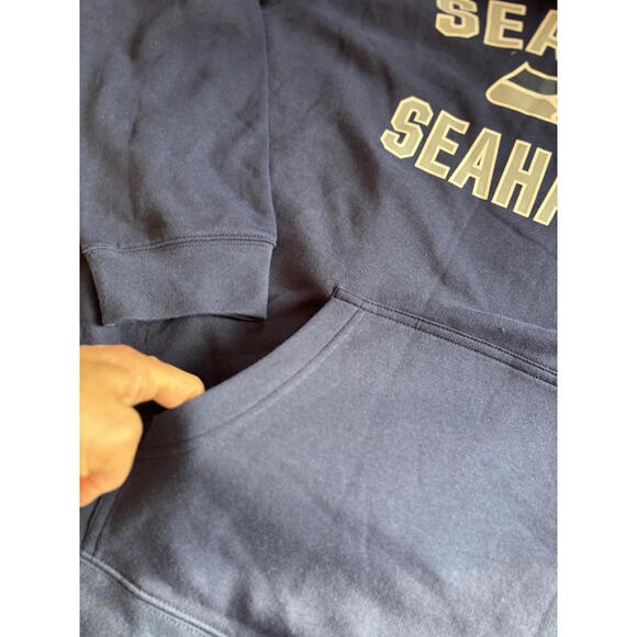 Seattle Seahawks Navy Blue Pullover Hoodie Sweatshirt 3XL #724 [COPY]‎ - Picture 3 of 4